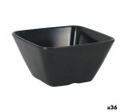 Bol para Aperitivos La Mediterránea Melamina Antracita 10 x 10 x 5 cm (36 Unidades)