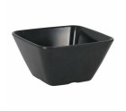 Bol para Aperitivos La Mediterránea Melamina Antracita 10 x 10 x 5 cm (36 Unidades)
