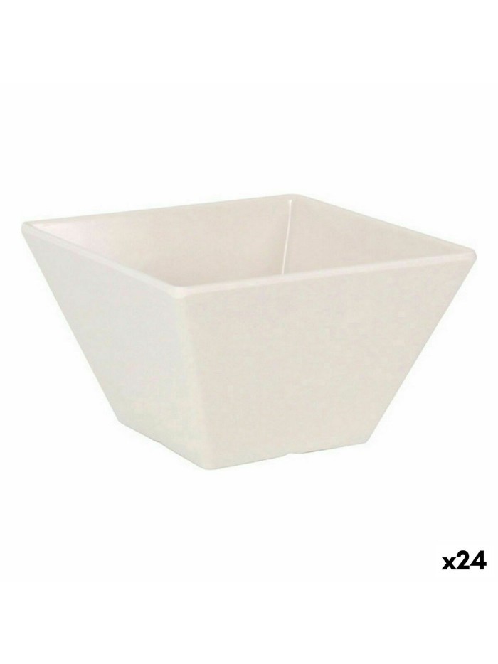 Snack Bowl La Mediterránea Melamin White Shine 13 x 13 x 7 cm (24 Units)