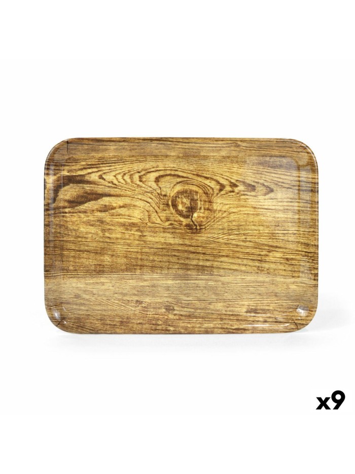 Tray La Mediterránea Wood Melamin 42 x 31 x 2 cm (9Units)