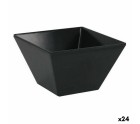Bol para Aperitivos La Mediterránea Melamina Antracita 10 x 10 x 6 cm (24 Unidades)