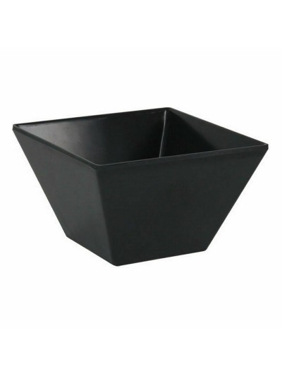 Bol para Aperitivos La Mediterránea Melamina Antracita 10 x 10 x 6 cm (24 Unidades)