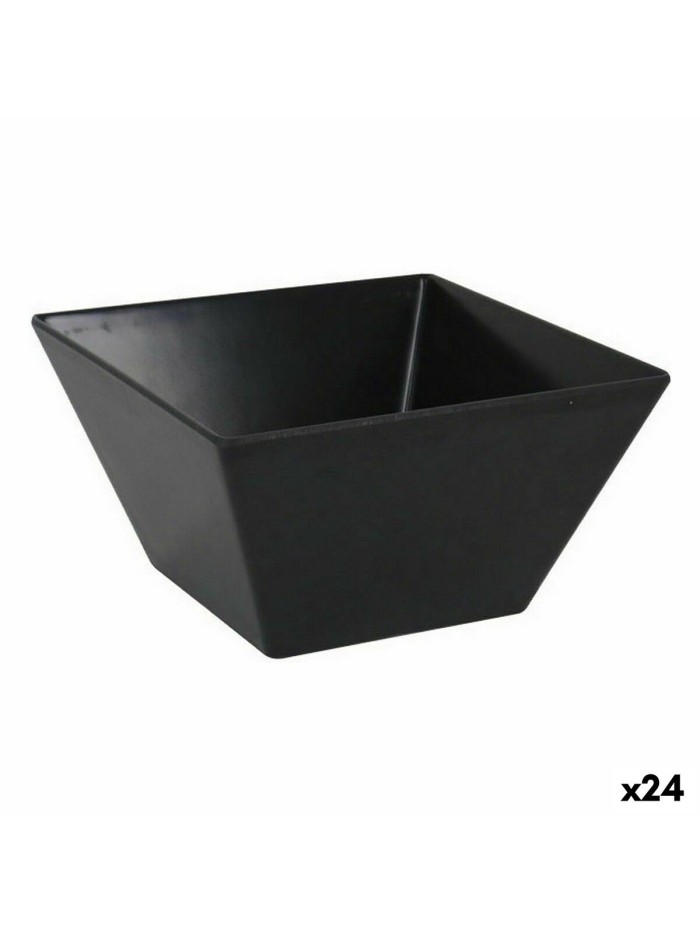Snack Bowl La Mediterránea Melamin Anthracite 13 x 13 x 7 cm (24 Units)