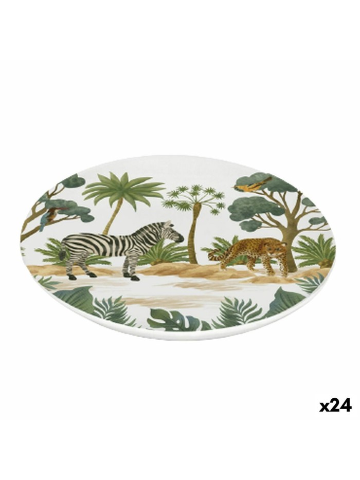 Plato de Postre La Mediterránea Sauvage Melamina 20 x 20 x 1,5 cm (24 Unidades)