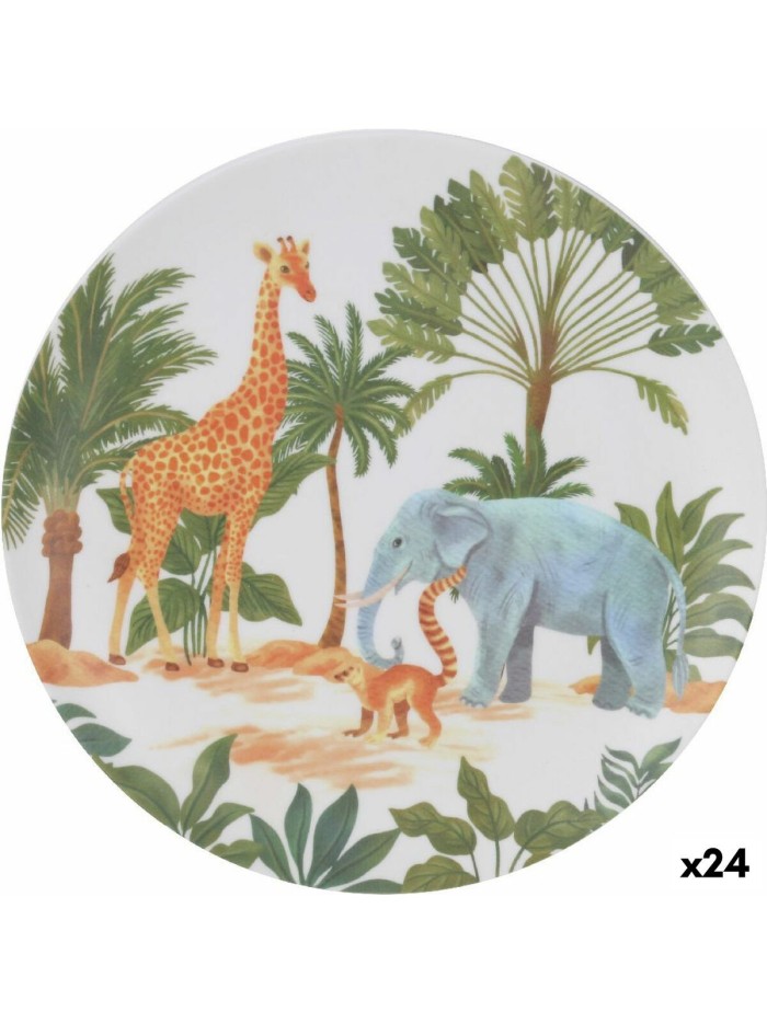 Assiette plate La Mediterránea Sauvage Mélamine (24 Unités)