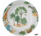 Plato Hondo La Mediterránea Sauvage Melamina 20 x 20 x 5 cm (24 Unidades)