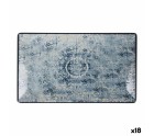 Serving Platter La Mediterránea Electra Porcelain Rectangular 25,3 x 15 x 2 cm (18 Units)
