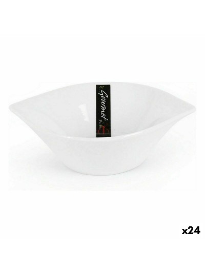 Bol para Aperitivos Pica-pica gourmet Blanco 15 x 11,5 x 4,2 cm (24 Unidades)
