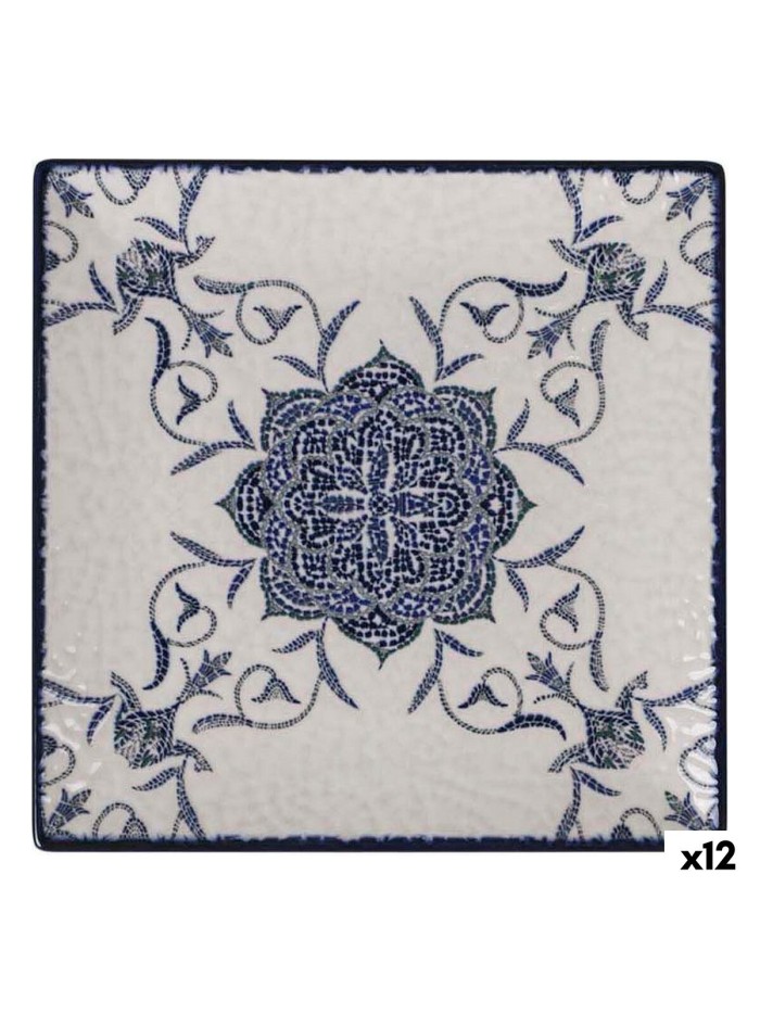 Plato de Postre La Mediterránea Rosetta 18 x 18 x 2 cm (12 Unidades)