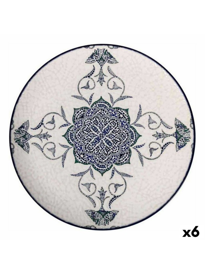 Underplate La Mediterránea Rosetta Porcelain Ø 32,5 cm (6 Units)