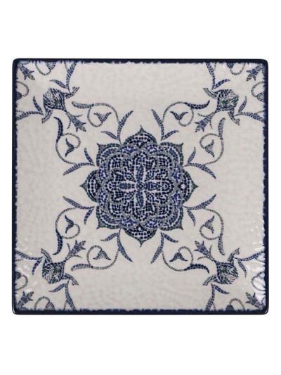 Plato de Postre La Mediterránea Rosetta 18 x 18 x 2 cm (12 Unidades)