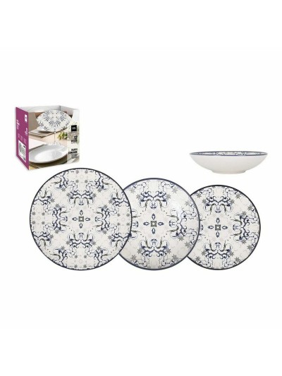 Dinnerware Set La Mediterránea Tesa 12 Pieces Porcelain (2 Units)
