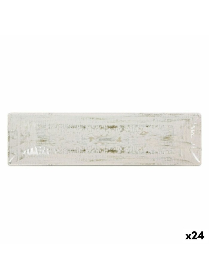 Fuente de Cocina La Mediterránea Idris Rectangular 30 x 8 x 2cm (24 Unidades)