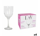 Set de Copas LAV 145011 7,5 x 7,5 x 18 cm (4 Unidades) (290 ml)