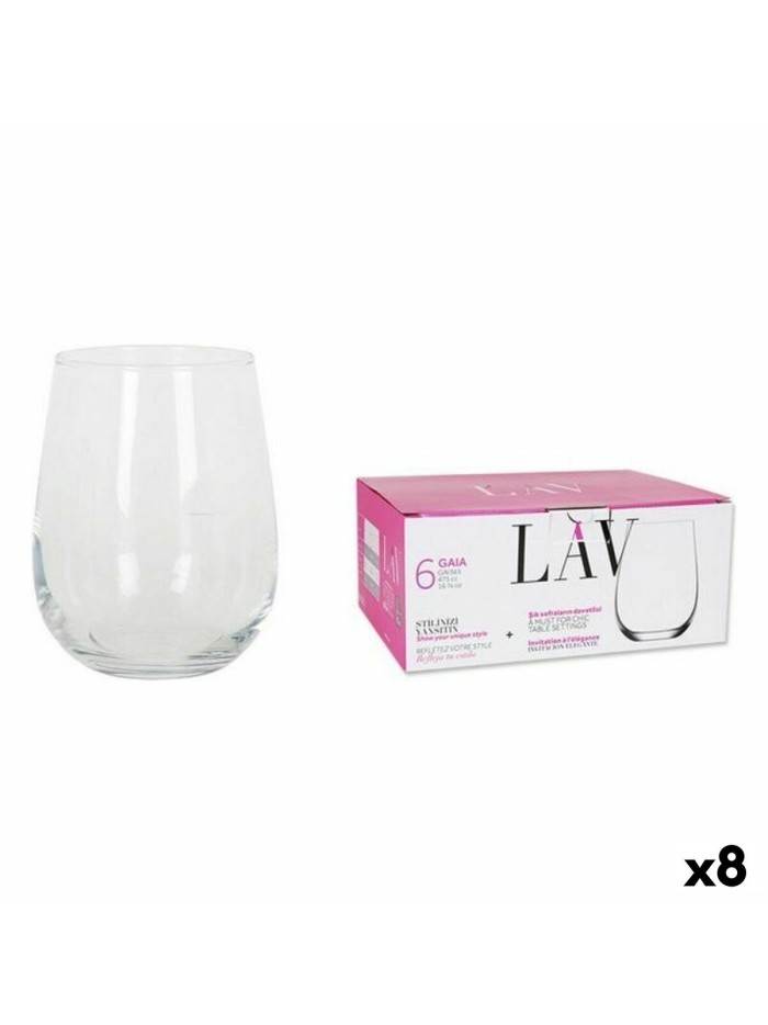Set de Vasos LAV 77949 6 Piezas (8 Unidades) (475 ml)
