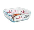 Baking tray Quttin 66603 1,1 L Glass Squared 1,1 L 19,7 x 16,8 x 5,6 cm (10 Units)
