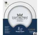 Assiettes Santa Clara Cuisine Porcelaine Ronde 18 Pièces (2 Unités)