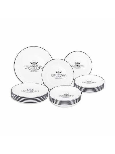 Assiettes Santa Clara Cuisine Porcelaine Ronde 18 Pièces (2 Unités)