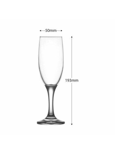 Champagne glass Inde Misket Set 190 ml (4 Units)