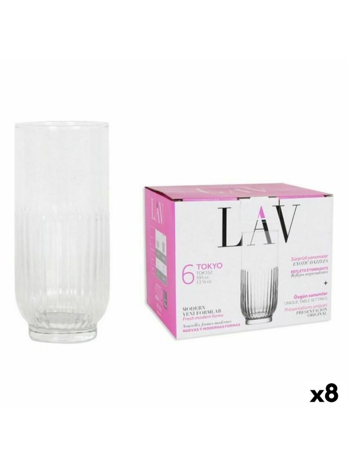 Set de Vasos LAV 144946 6 Piezas (8 Unidades) (395 ml)