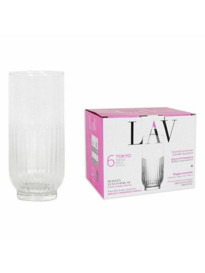 Set of glasses LAV 144946 6 Pieces (8 Units) (395 ml)