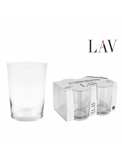 Set of glasses LAV Best offer 4 Pieces (4 Units) (12 Units) (520 ml)
