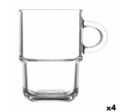 Set of Mugs LAV 360 ml 11 x 8 x 12 cm Stackable 4 Units (6 Pieces)