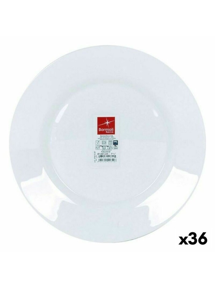 Dessert dish Bormioli Toledo Ø 20 x 1,8 cm (36 Units)
