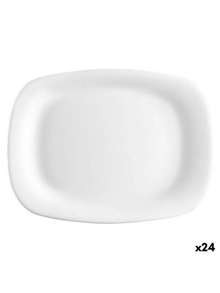 Flat Plate Bormioli Parma Rectangular (24 Units) (18 x 21 cm)