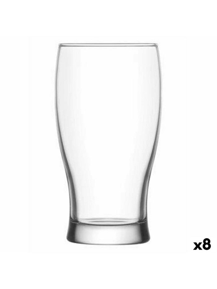Beer Glass LAV Belek Transparent Crystal 6 Pieces (8 Units) (375 cc)