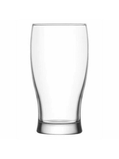 Beer Glass LAV Belek Transparent Crystal 6 Pieces (8 Units) (375 cc)