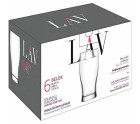 Vaso para Cerveza LAV Belek Transparente Cristal 6 Piezas (8 Unidades) (375 cc)