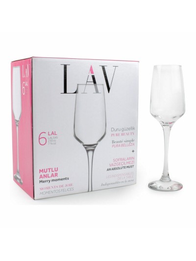 Set of cups LAV Lal 6 Pieces (4 Units) (6 pcs)