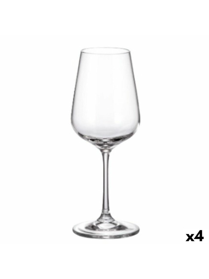 Set of cups Bohemia Crystal Sira 360 ml White 6 Pieces 6 x 8 x 22 cm (6 Units) (4 Units)