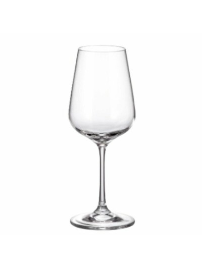 Set of cups Bohemia Crystal Sira 360 ml White 6 Pieces 6 x 8 x 22 cm (6 Units) (4 Units)