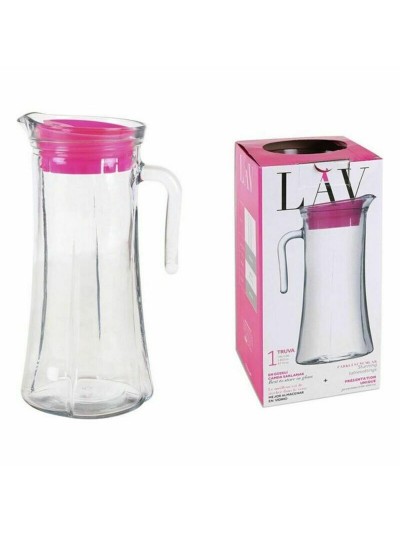 Transparent Glass Jug LAV LV-TRU140 PK0001RP (6 Units) (1400 ml)