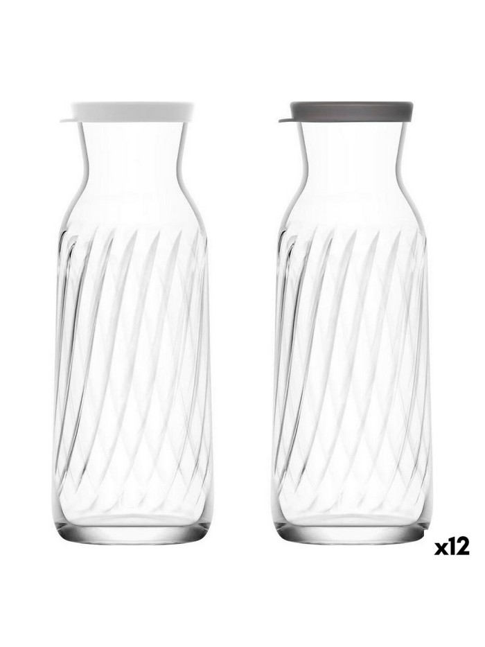 Glass Bottle LAV 1,2 L With lid (12 Units)