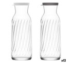 Glass Bottle LAV 1,2 L With lid (12 Units)