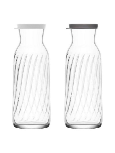 Glass Bottle LAV 1,2 L With lid (12 Units)