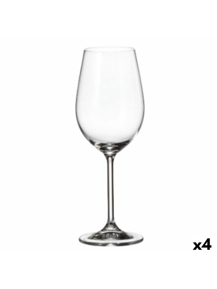 Set of cups Bohemia Crystal Clara 350 ml White 6 Pieces 6 x 8 x 22 cm (6 Units) (4 Units)