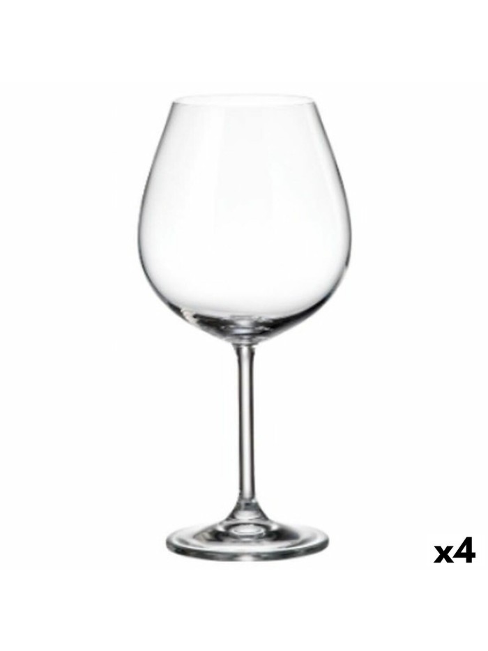Set of cups Bohemia Crystal Clara 650 ml (6 Units) (4 Units)