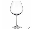Set of cups Bohemia Crystal Clara 650 ml (6 Units) (4 Units)