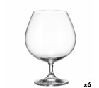 Set de Copas Bohemia Crystal Clara Coñac 690 ml 6 Unidades 4 Unidades 7,5 x 12 x 16 cm