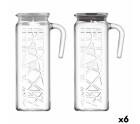 Jug LAV Line Transparent Crystal (6 Units) (1,2 L)