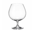 Set of cups Bohemia Crystal Clara Cognac 690 ml 6 Units 4 Units 7,5 x 12 x 16 cm