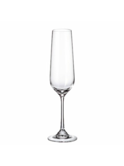 Set of cups Bohemia Crystal Sira champagne 200 ml 6 Units 4 Units