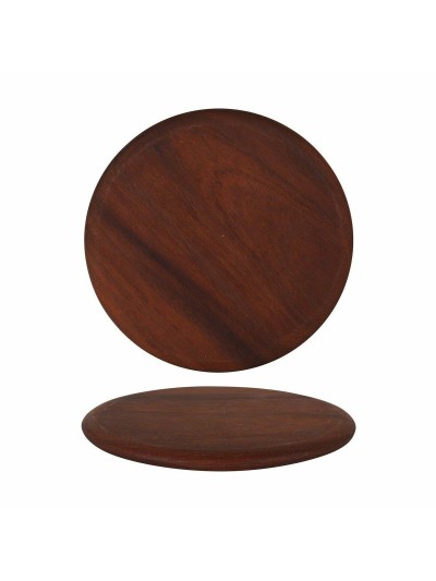 Tabla de servir Viejo Valle Iroko Redondo ø 32 x 1,8 cm (2 Unidades)