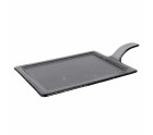 Tray Viejo Valle Black Glass 46 x 27 cm (4 Units)