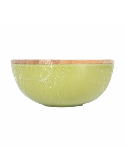 Cuenco Percutti Melamina Marrón Verde 18,9 x 18,9 x 8,5 cm Bambú (4 Unidades)