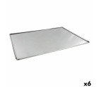 Baking tray VR Silver Aluminium Rectangular 48 x 34 x 0,5 cm (6 Units)
